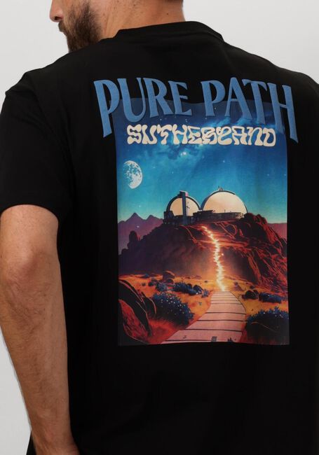 Zwarte PURE PATH T-shirt LOOSE FIT T-SHIRTS CREWNECK SS112 - large