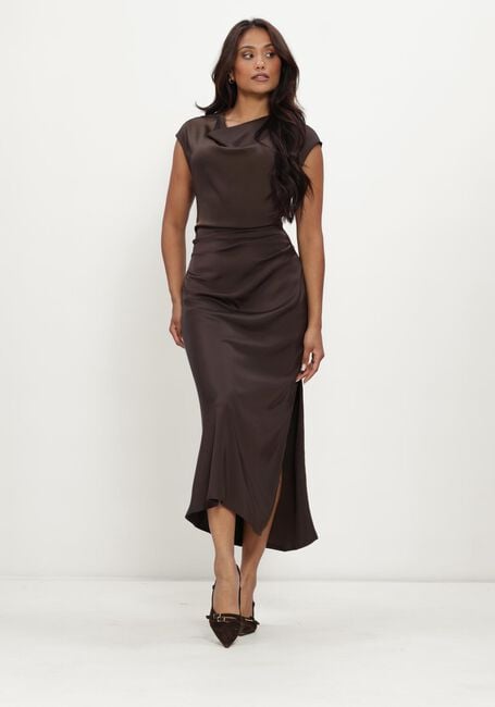 Bruine MODSTR&Ouml;M Midi jurk TAILORMD DRESS - large