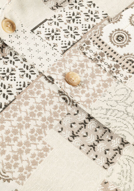 LES DEUX Jack LAYTON PATCHWORK OVERSHIRT en beige - large