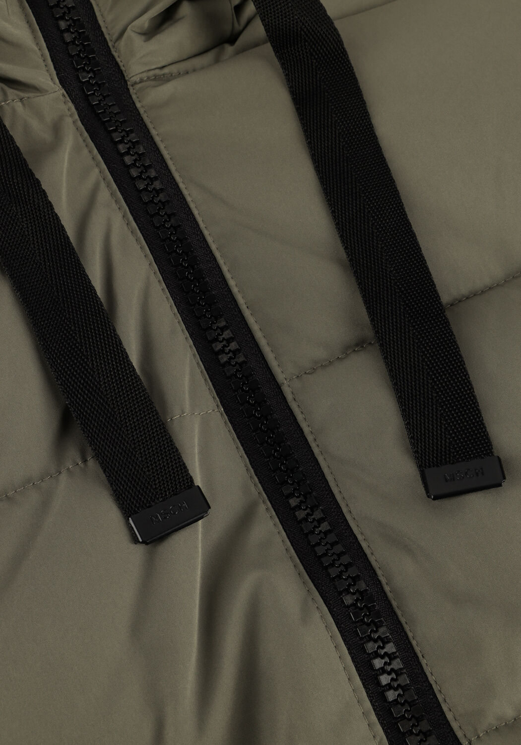 Groene MSCH COPENHAGEN Gewatteerde jas MSCHPAVINARIA ZIP JACKET - large