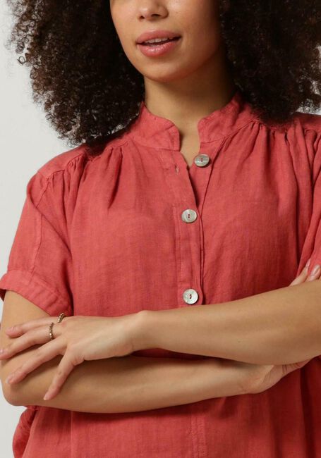 Roze BY-BAR Mini jurk AMBER LINEN DRESS - large