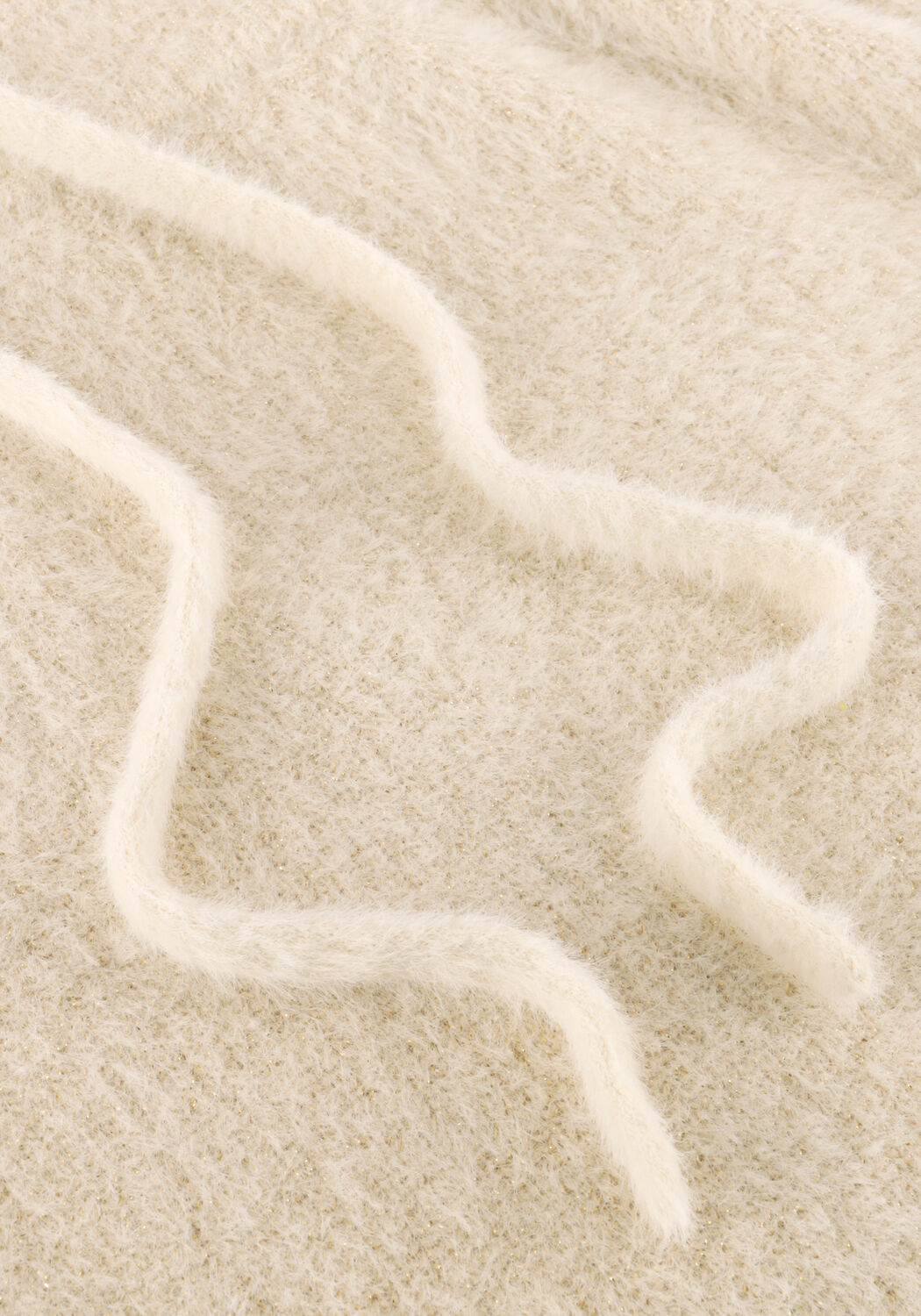 SIMPLE Jupe maxi KNIT-FEATHER-MET-25-3 &Eacute;cru - large