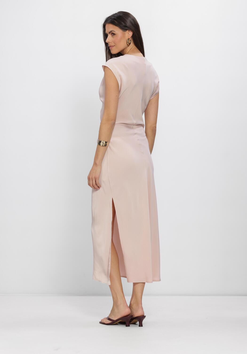 MODSTR&Ouml;M Robe midi TAILORMD DRESS Rose clair - large