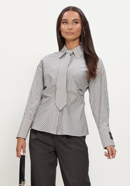 Beige HAUTE L'AMITI&Eacute;  GEMMA TIE STRIPE SHIRT - large