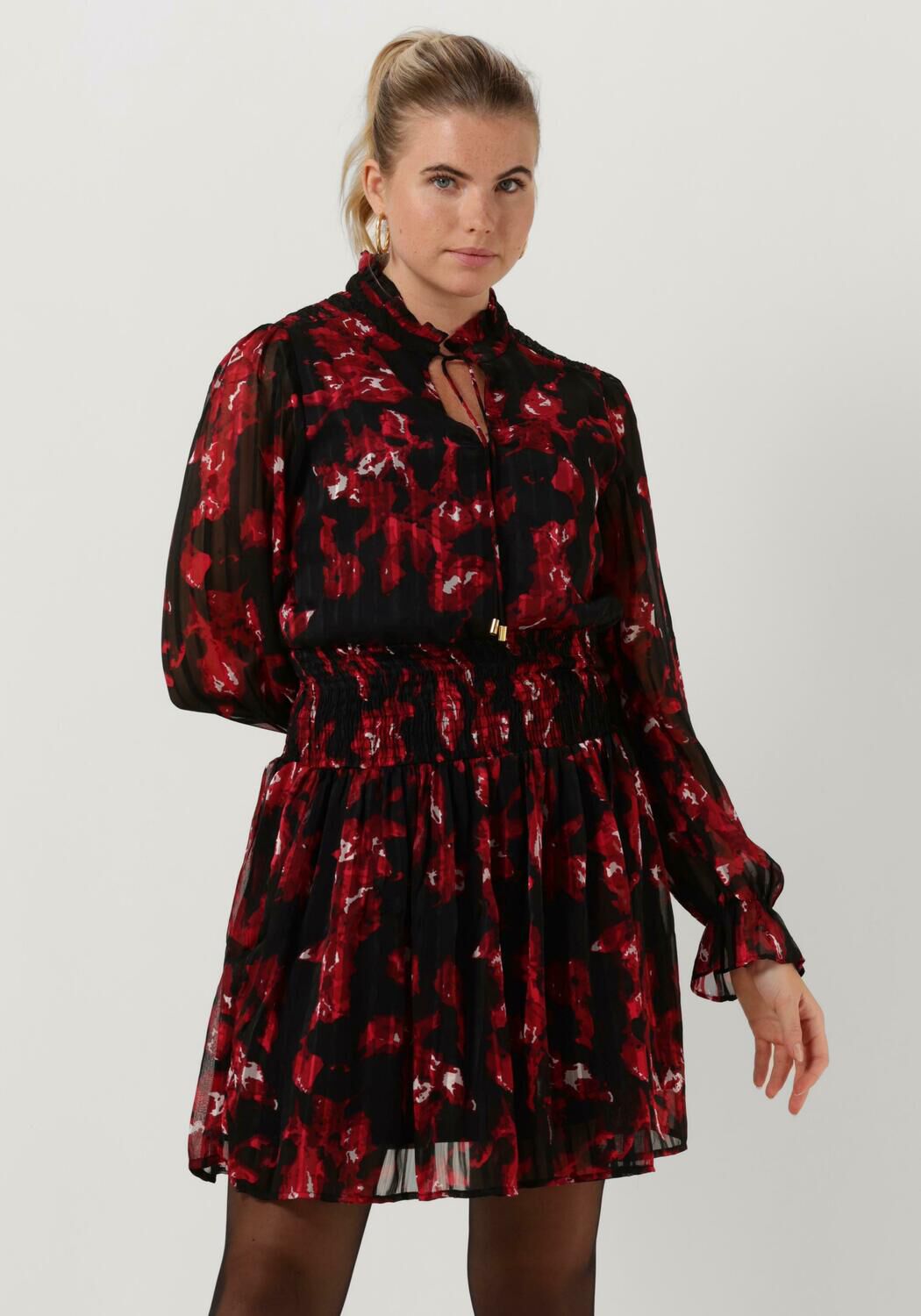 Rode FREEBIRD Mini jurk FRIDAY DRESS Omoda