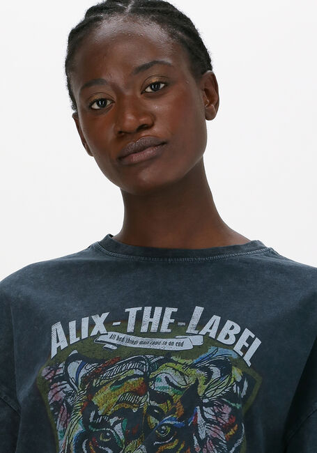 ALIX THE LABEL T-shirt OVERSIZED TIGER TSHIRT en noir - large