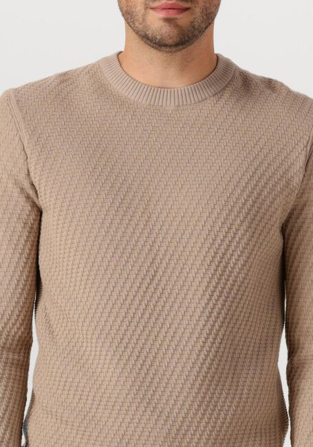 CAST IRON Pull REGULAR FIT COTTON STRETCH STRUCTURE en beige - large