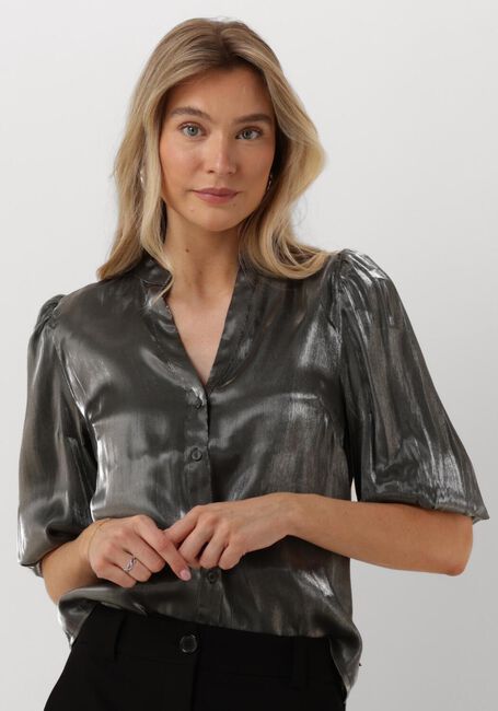 JANSEN AMSTERDAM SQ782 BLOUSE BO Blouses en gris - large