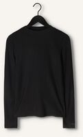 ALIX THE LABEL Haut LADIES KNITTED RIB TURTLE NECK TOP en noir ALIX THE LABEL Haut LADIES KNITTED RIB TURTLE NECK TOP en noir - medium