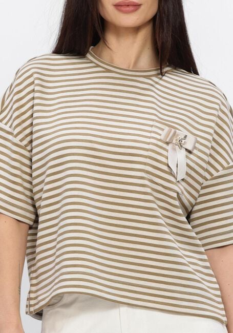 SUMMUM TOP STRIPED SCUBA Hauts & T-shirts en beige - large