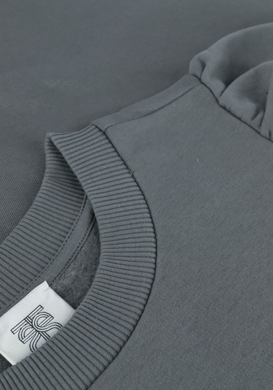 Grijze SECOND FEMALE Mini jurk CARMELLE SWEAT CREW NECK DRESS - large