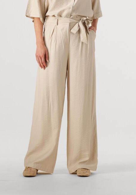 MSCH COPENHAGEN Pantalon large MSCHNYLA AMABELLA HW PANTS en beige - large