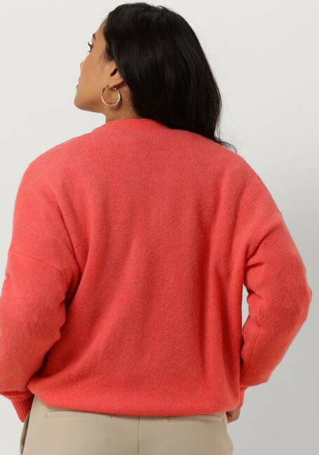 SUMMUM Gilet CARDIGAN SPRING WOOL ELASTANE BLEND KNIT Corail - large