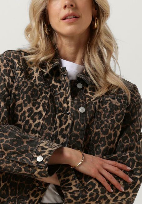 Bruine NEO NOIR Jack EMILIA LEOPARD JACKET - large