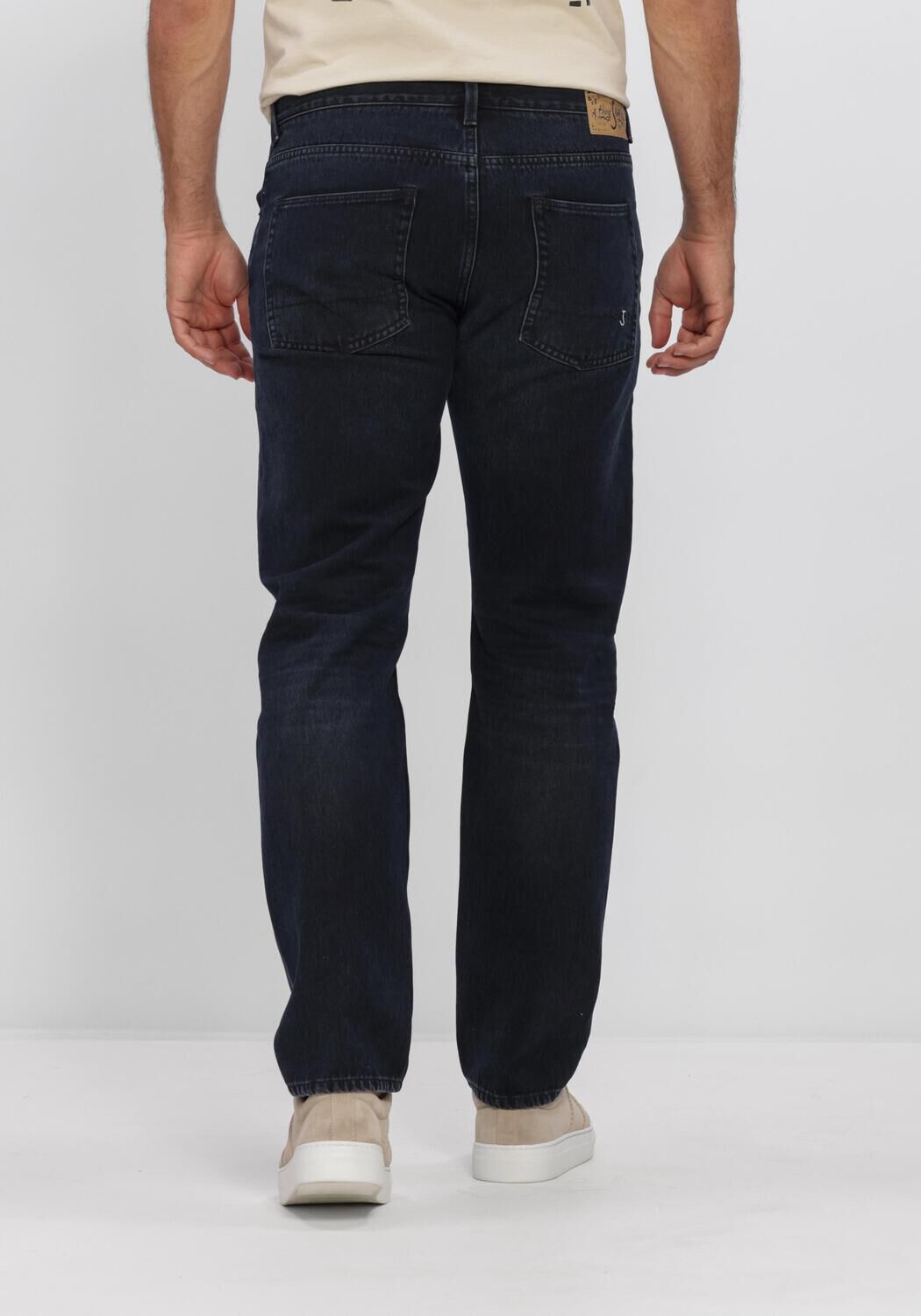 Donkerblauwe BUTCHER OF BLUE Straight leg jeans STOCKTON STRAIGHT DARK NIGHT - large
