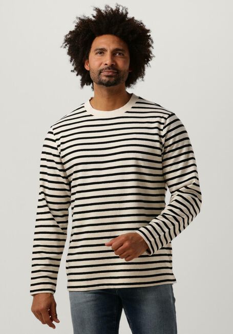 Zwarte BUTCHER OF BLUE Trui STRIPED CREW - large