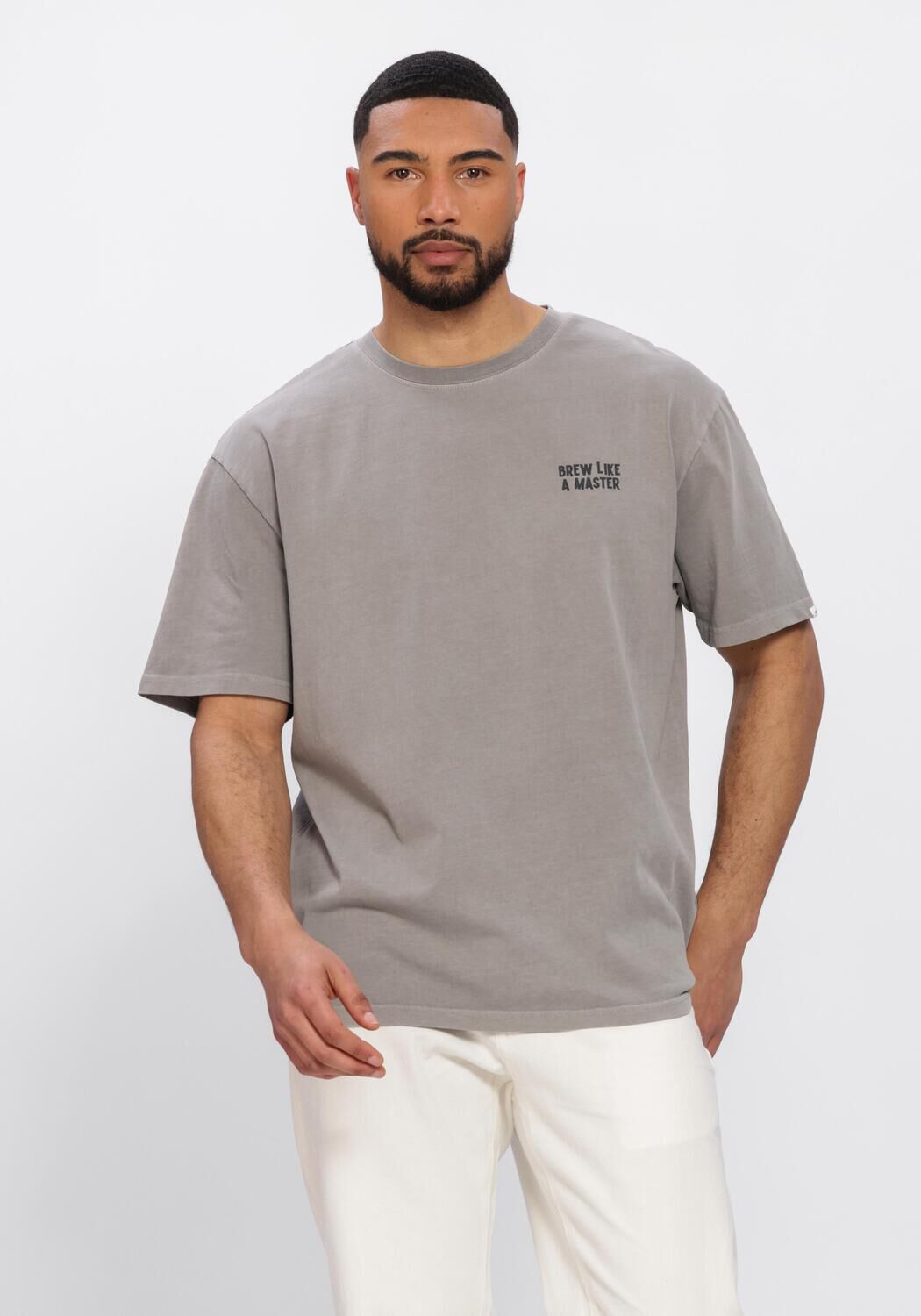 ANERKJENDT T-shirt AKVILLADS BREWLIKEAMASTER SS TEE en gris - large