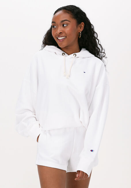 CHAMPION Pull HOODED SWEATSHIRT DMS PLAIN en blanc - large