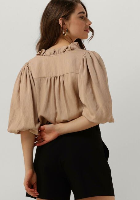 Ecru CO'COUTURE  SUADA PUFF SS BLOUSE - large