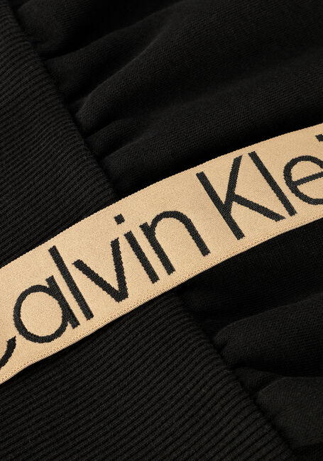CALVIN KLEIN Robe midi CONTRAST DRAWCORDS HOODIE DRESS en noir - large