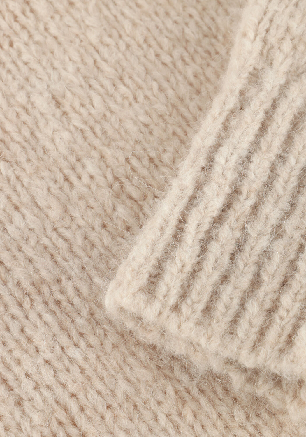 BY-BAR Pull SONNY BULKY PULLOVER en beige - large