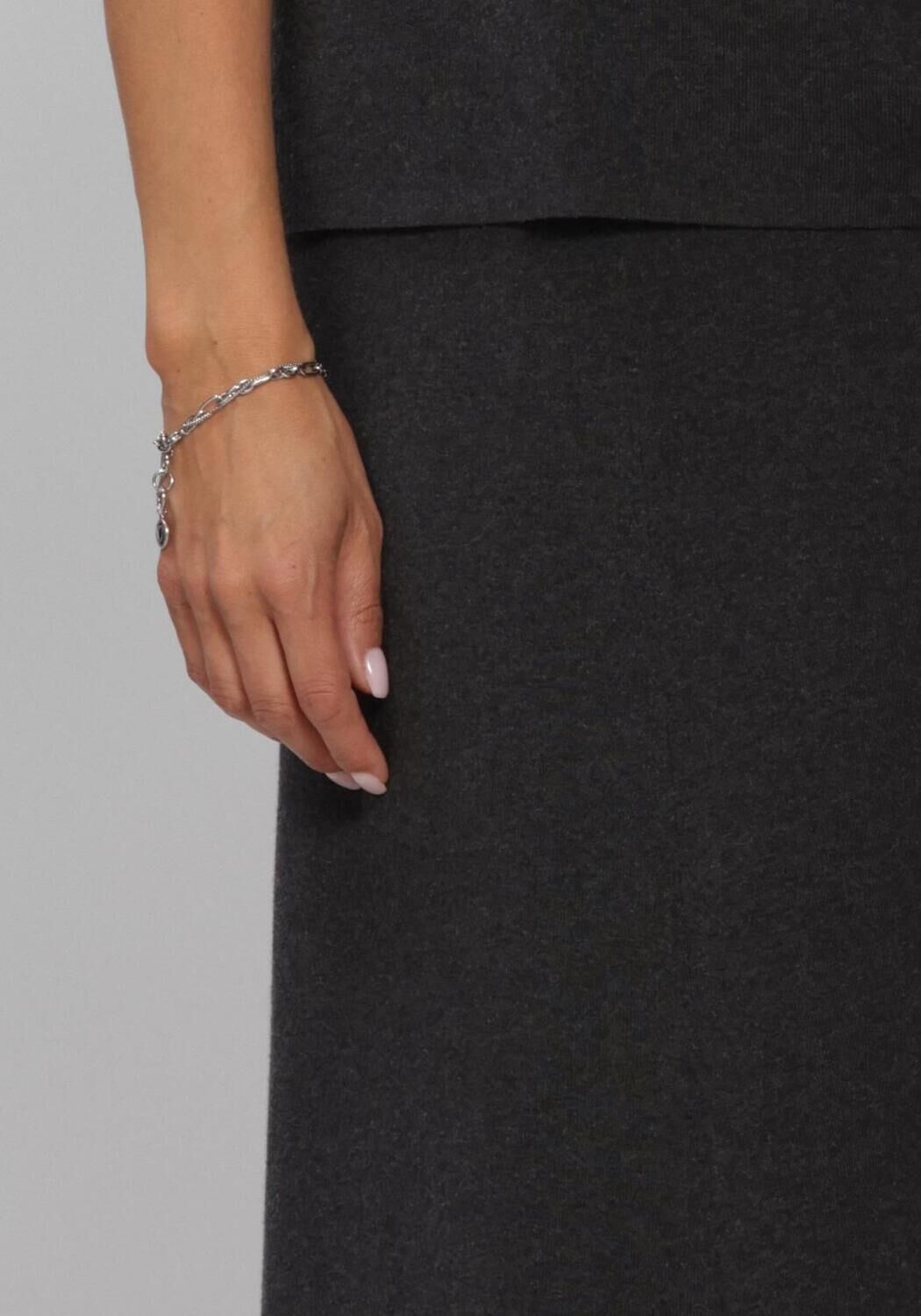 KNIT-TED Gilet VEERLE SKIRT Anthracite - large