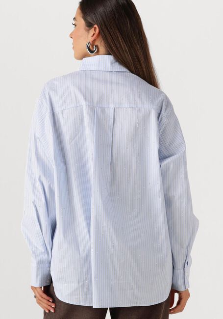 NEO NOIR DALMA PATTERN STONE SHIRT Blouses Bleu clair - large