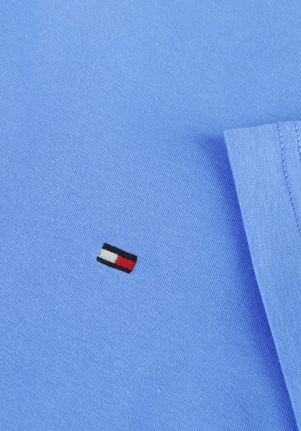 Blauwe TOMMY HILFIGER T-shirt STRETCH SLIM FIT TEE - large