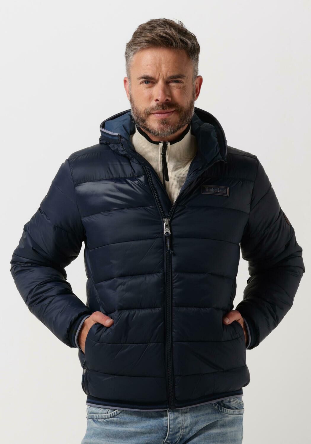 TIMBERLAND Veste matelass MID WEIGHT HOODED JKT Bleu fonc Omoda