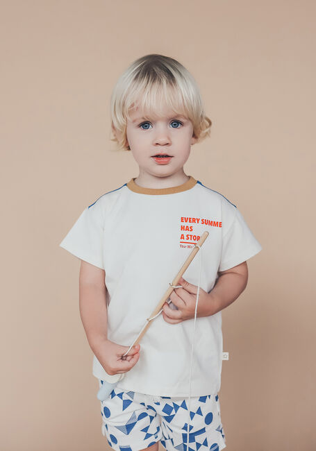 Ecru YOUR WISHES T-shirt KEVIN SOLID - large