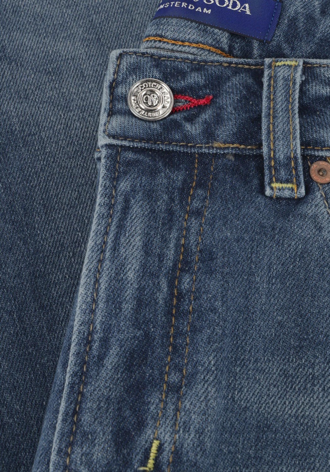 Blauwe SCOTCH & SODA Slim fit jeans SEASONAL ESSENTIALS HIGH FIVE SLIM JEANS - large