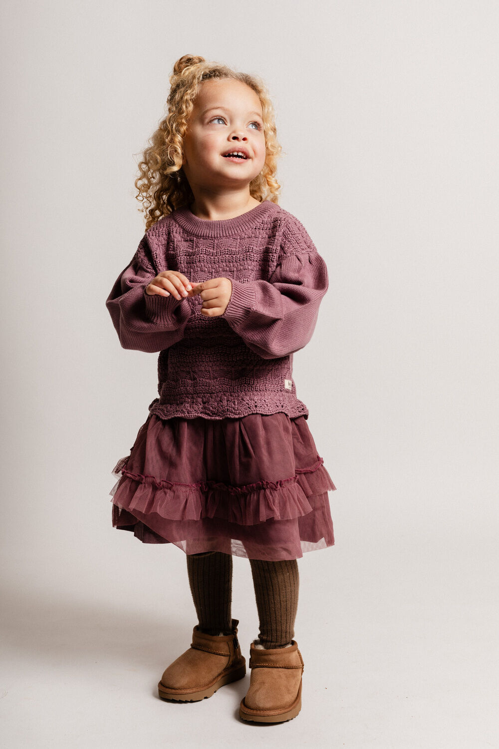 Paarse BAJE STUDIO Mini jurk GEMMI - large