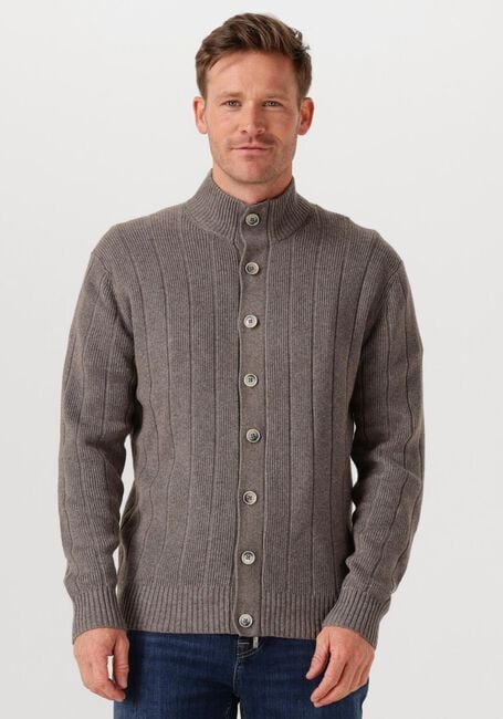Taupe GENTILUOMO Vest CARDIGAN 8 BUTTONS - large