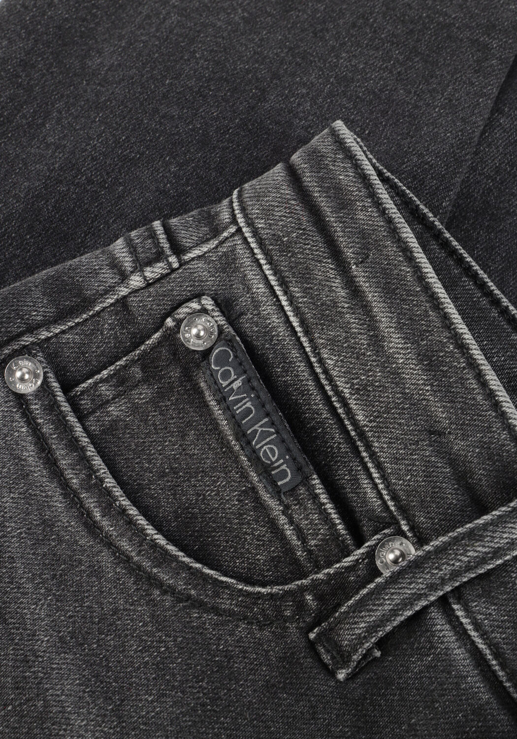 Grijze CALVIN KLEIN Slim fit jeans HIGH RISE SKINNY - large