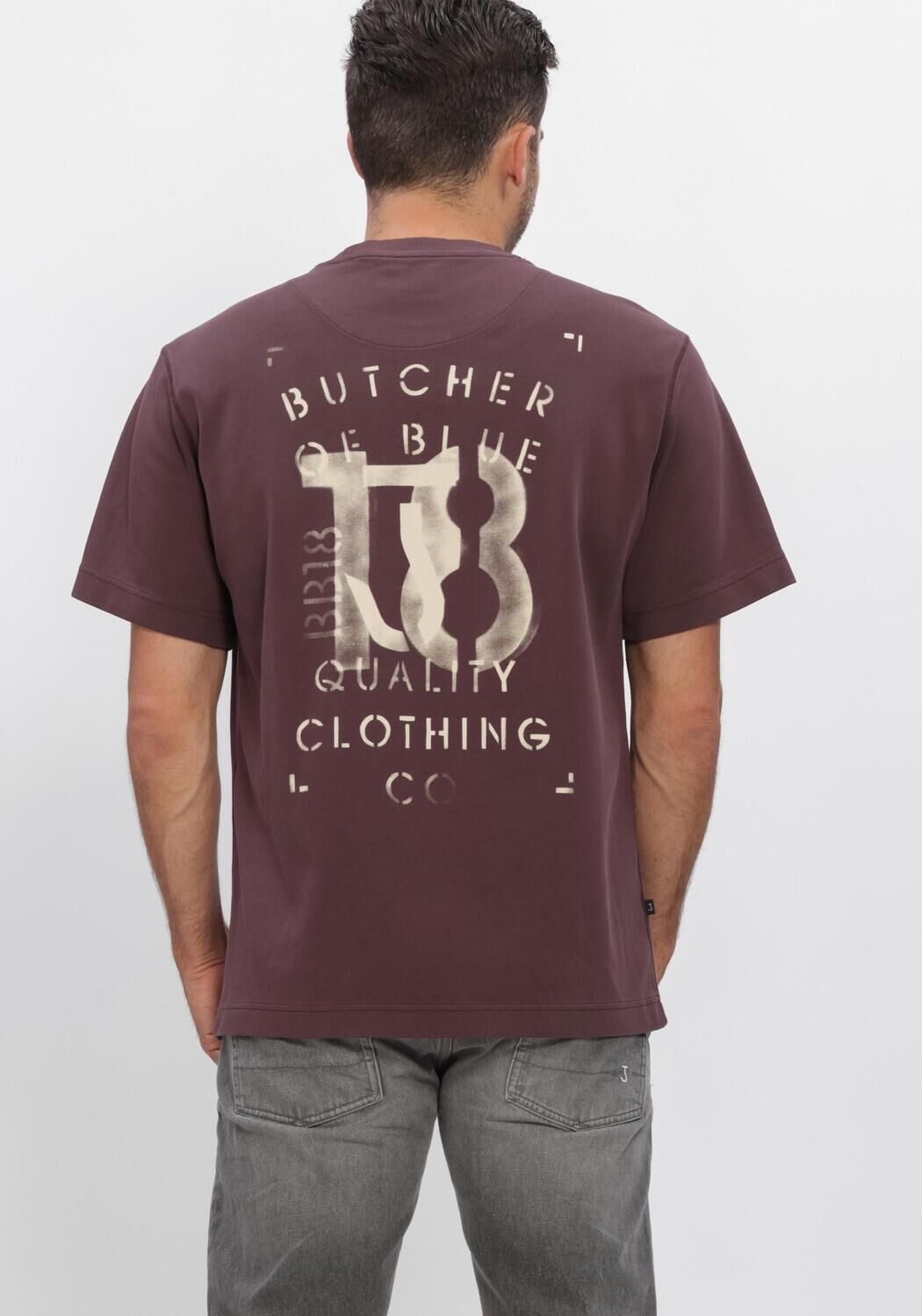 BUTCHER OF BLUE T-shirt MERCER LAYER LOOSE TEE Bordeaux - large