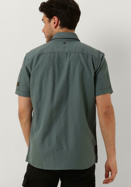Groene PME LEGEND Casual overhemd SHORT SLEEVE SHIRT CTN SLUB - large