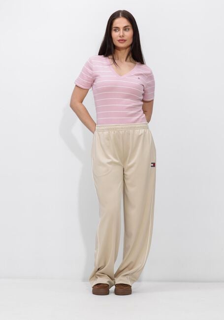 TOMMY HILFIGER T-shirt SLIM CODY V-NK en rose - large