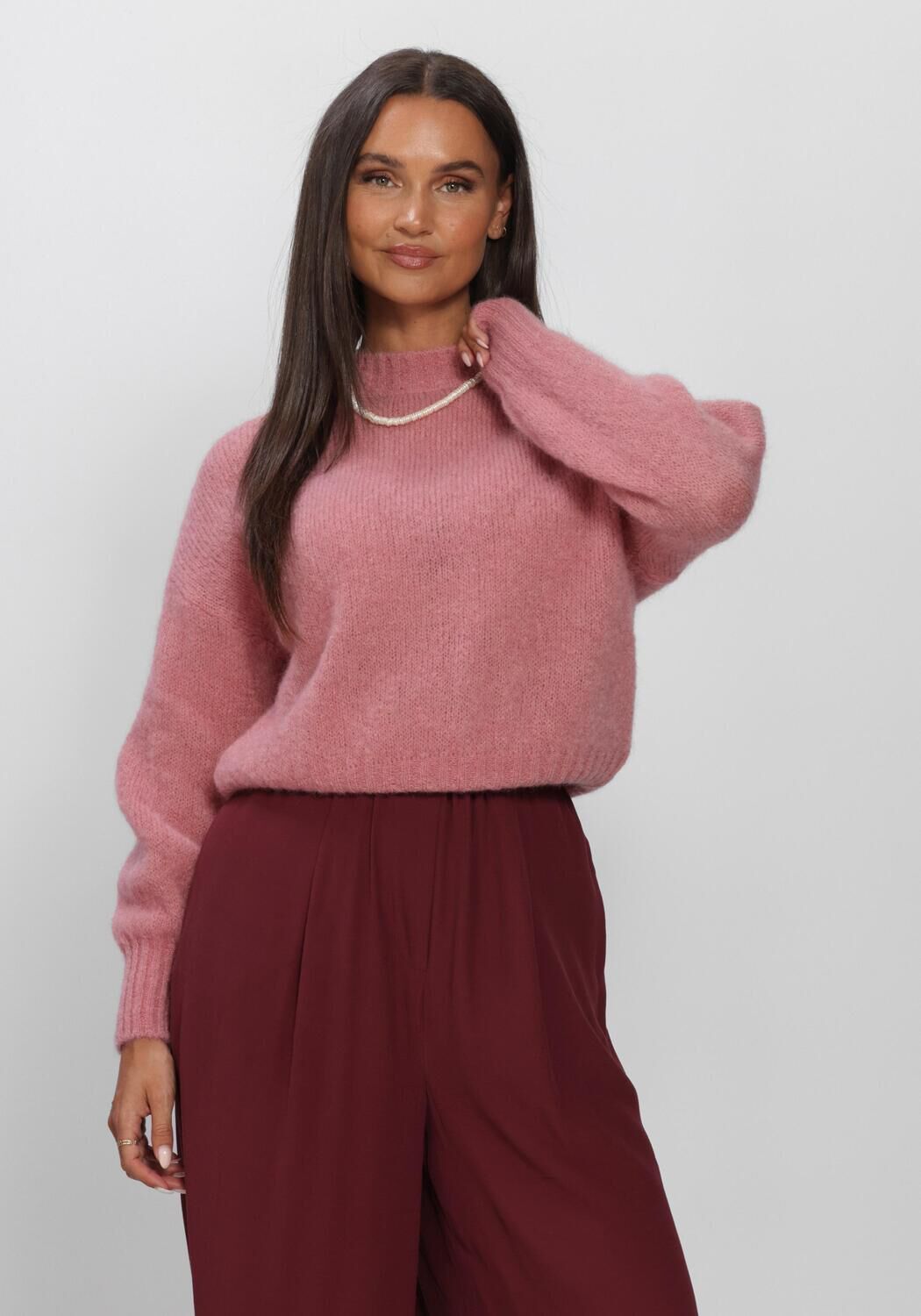Roze BY-BAR Trui SONNY PULLOVER - large