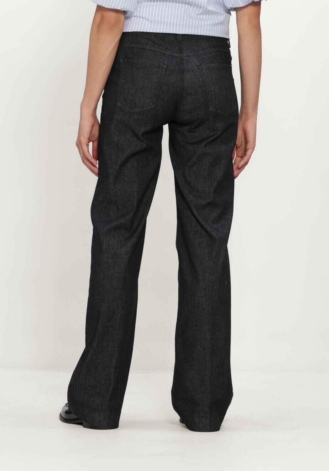 Donkerblauwe MAC Wide jeans 0357L DREAM WIDE AUTHENTIC WIDE LEG - large