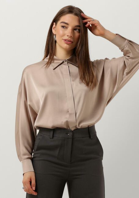ACCESS SATIN SHIRT Blouses en bronze - large