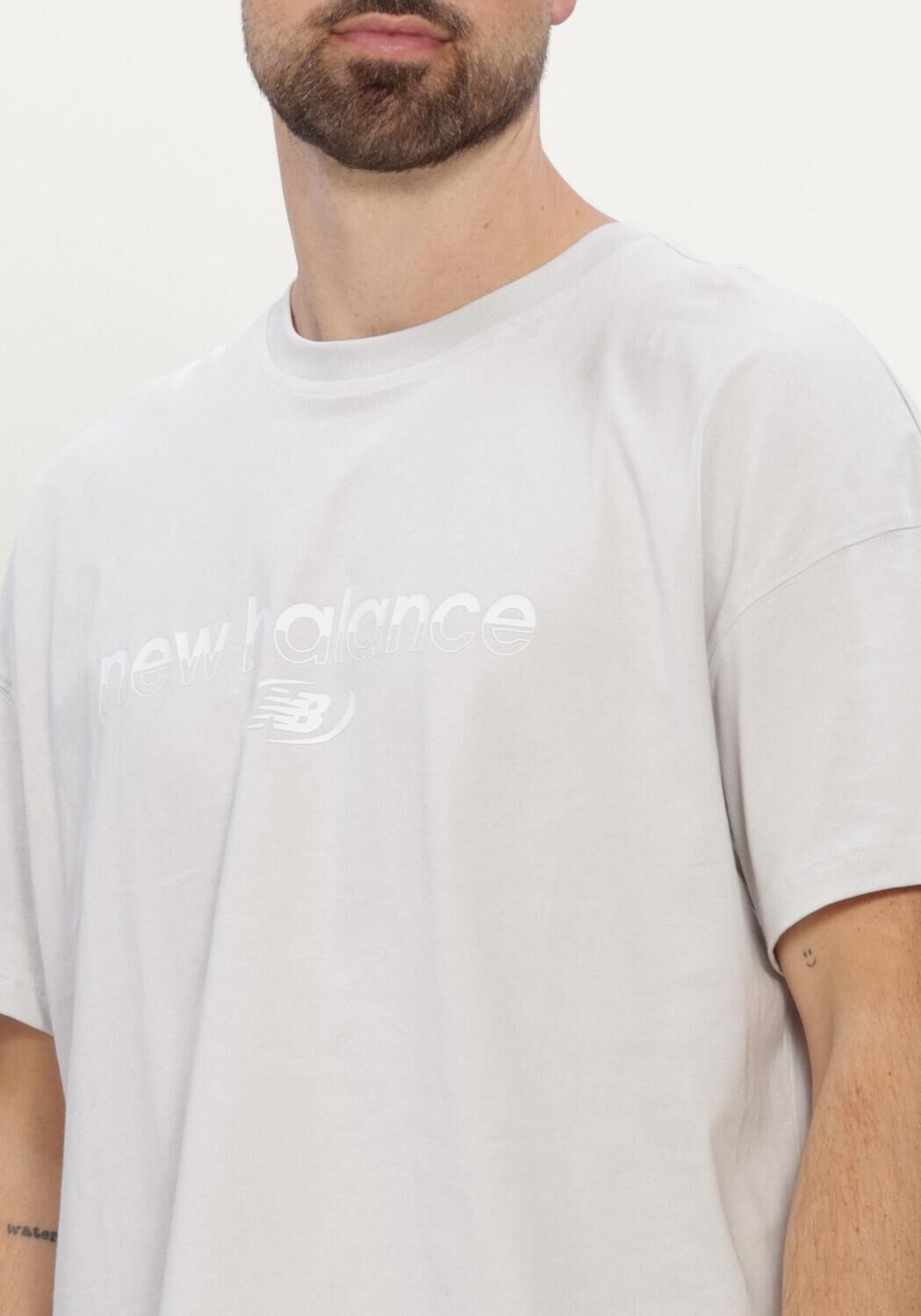 Witte NEW BALANCE T-shirt TS SS JR - large
