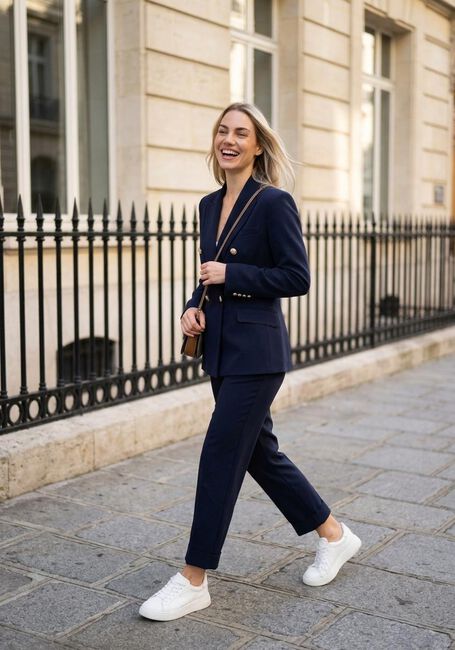 Donkerblauwe JANICE Blazer CONNOR - large