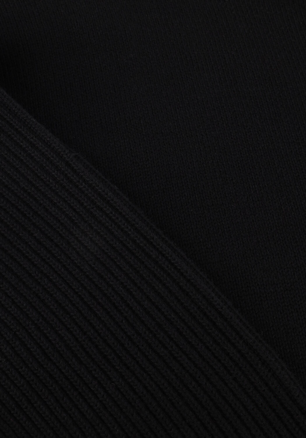 SELECTED MEN Pull SLHDERECK LS KNIT RELAXER RIB MOCK NECK en noir - large