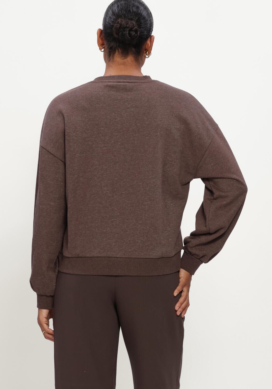 MSCH COPENHAGEN Pull MSCHBRAWLEY BRIENA LOGO SWEATSHIRT en marron - large