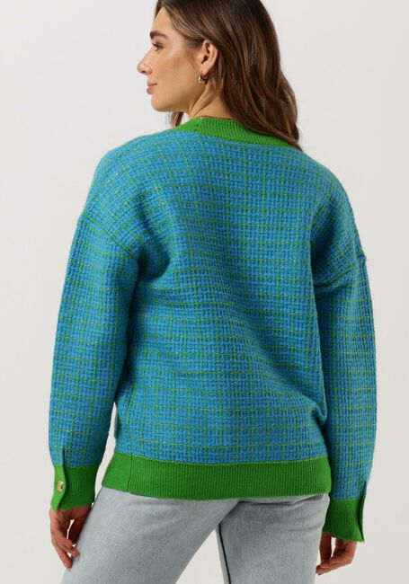 Groene Y.A.S. Vest YASLIVIA LS KNIT CARDIGAN - large