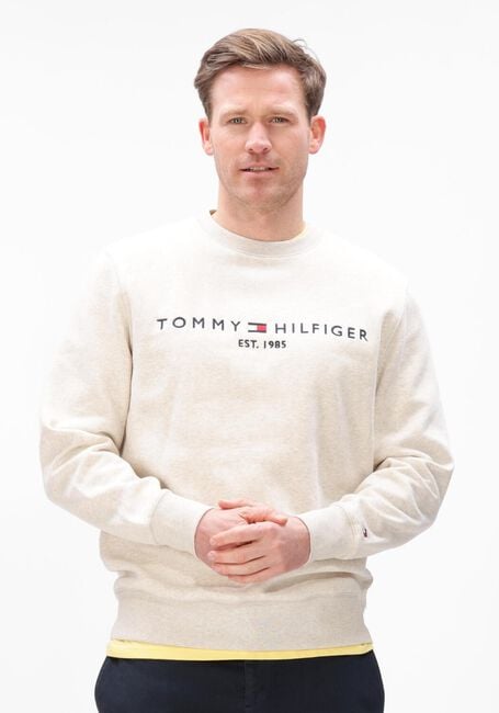 Zand TOMMY HILFIGER Sweater TOMMY LOGO SWEATSHIRT - large