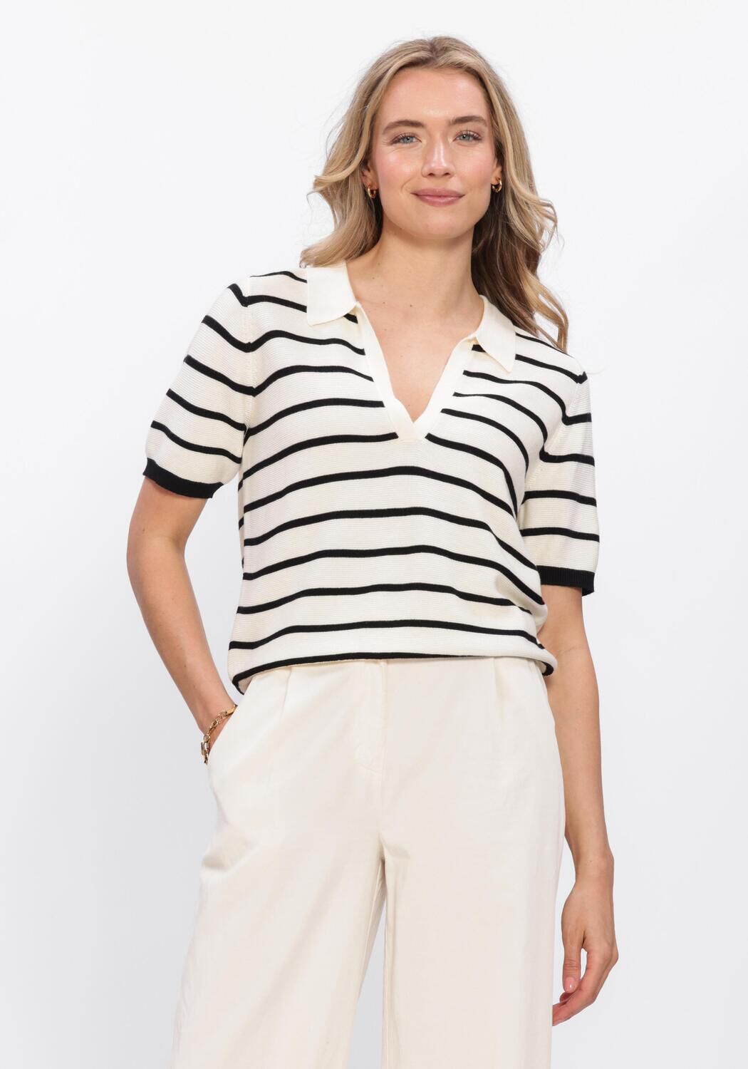 SIMPLE SHORT SLEEVE Hauts & T-shirts Cr&egrave;me - large