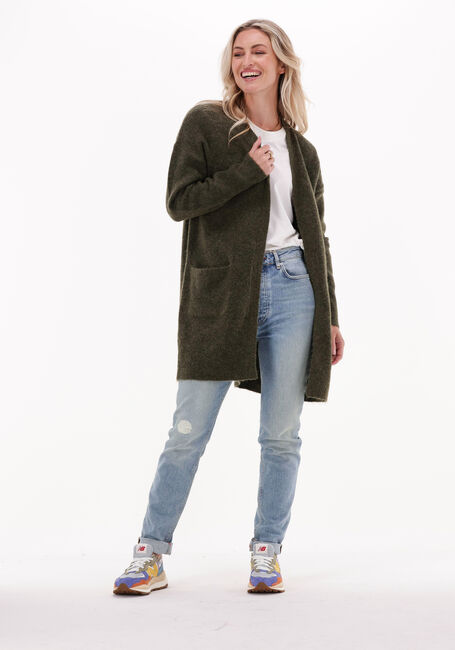 SELECTED FEMME Gilet LULU NEW LS KNIT LONG CARDIGAN B en vert - large