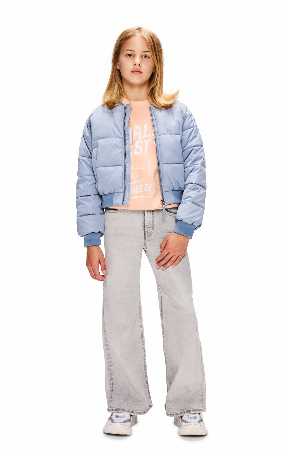 RETOUR Veste matelass&eacute; JUNE Bleu clair - large