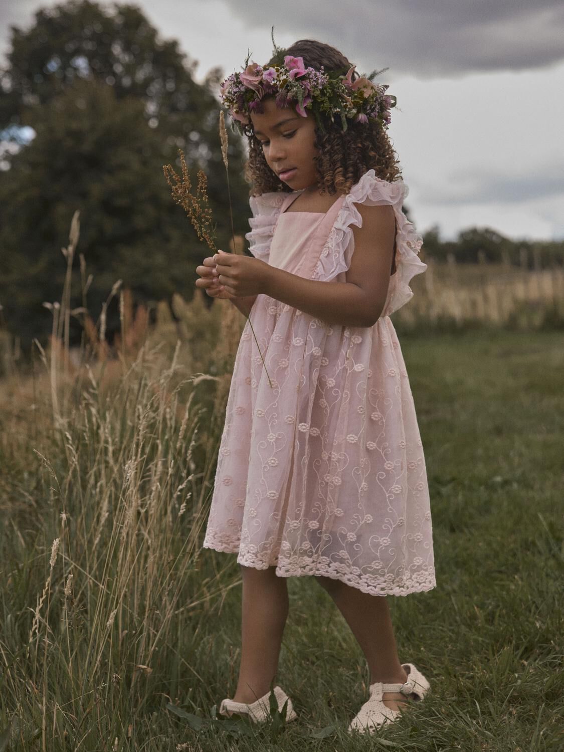 LIL' ATELIER Robe midi NMFFEYA SL TULLE DRESS LIL en rose - large